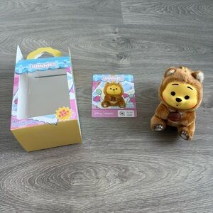 🆕 Disney Miniso Winnie The Pooh Plush Vinyl Squirrel Bag Charm Keychain